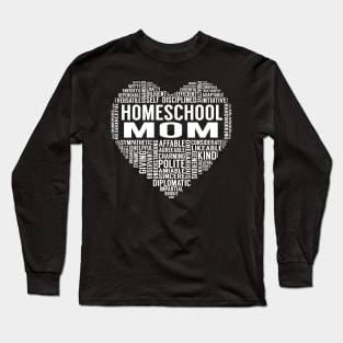 Homeschool Mom Heart Long Sleeve T-Shirt